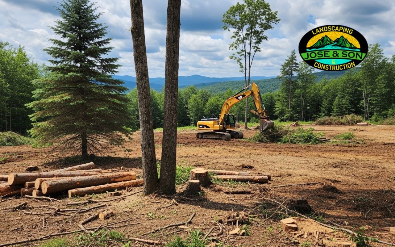 Land clearing tree removal in Spruce Pine NC for a clean property site