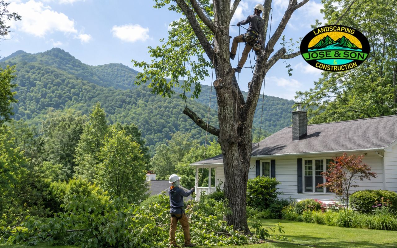 Tree company in Mitchell County, NC helping with safe yard tree care