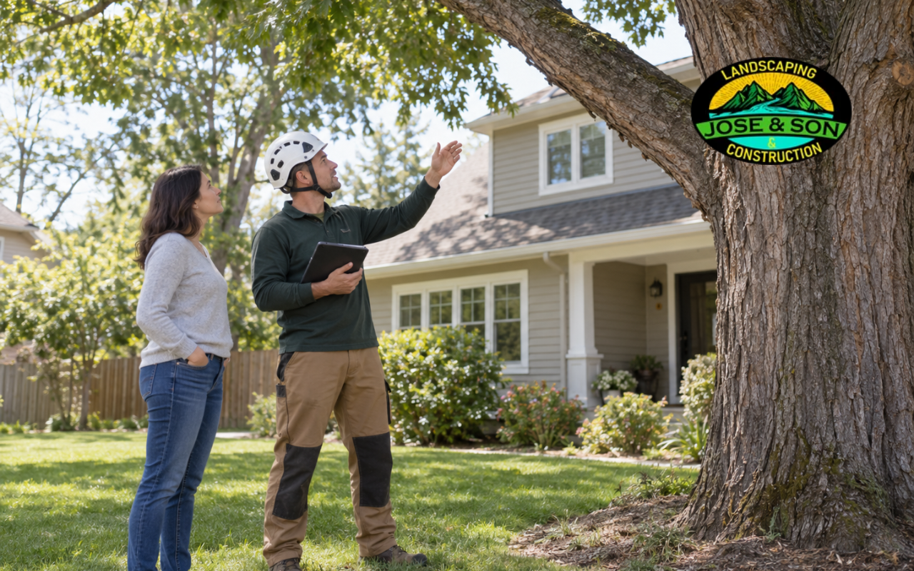 Tree removal cost assessment for a residential property