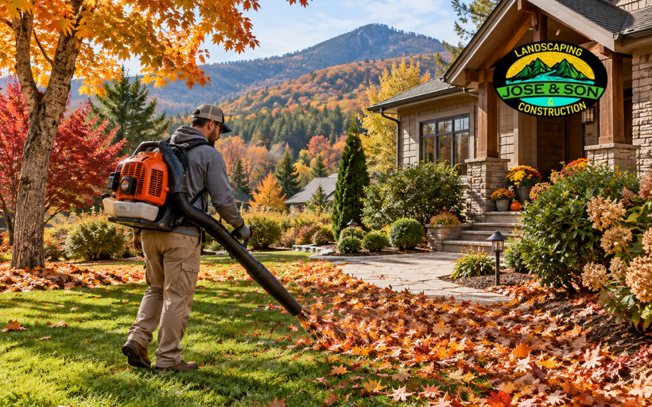 Fall cleanup services in Spruce Pine NC for a clean residential yard