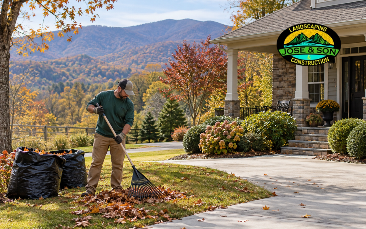 Yard cleanup services in Spruce Pine NC for a clean residential property